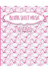 Blank Sheet Music - 10 Staves