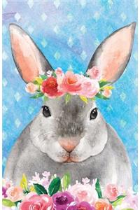Bullet Journal for Animal Lovers Rabbit in Flowers