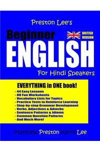 Preston Lee's Beginner English For Hindi Speakers (British)
