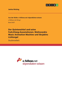 Der Quintenzirkel und seine Farb-Klang-Assoziationen. Malinowskis Music Animation Machine und Skrjabins Lichtorgel