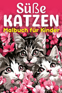 Süße Katzen Malbuch für Kinder ● Kinderbuch