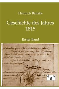Geschichte des Jahres 1815