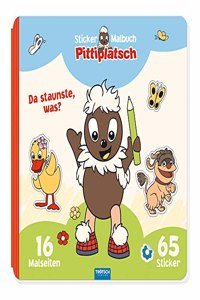 Trotsch Unser Sandmannchen Malbuch Stickermalbuch Pittiplatsch: Beschaftigungsbuch Stickerbuch Malbuch