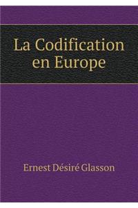 La Codification En Europe