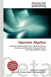 Operator Algebra