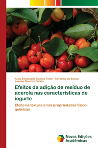 Efeitos da adição de resíduo de acerola nas características de iogurte