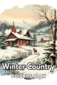 Winter Country Coloring Book