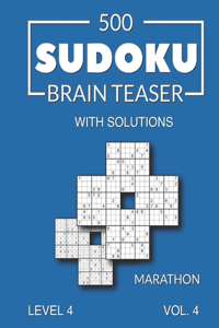 500 Sudoku Brain Teaser Marathon with solutions