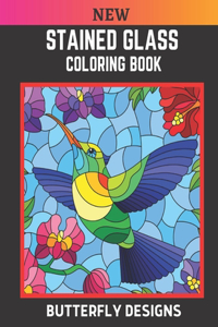 New Stained Glass Coloring Book