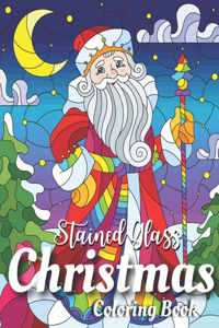 Stained Glass Christmas Coloring Book