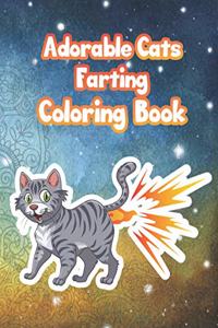 Adorable Cats Farting Coloring Book