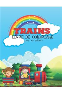 Trains Livre De Coloriage Pour Les Enfants