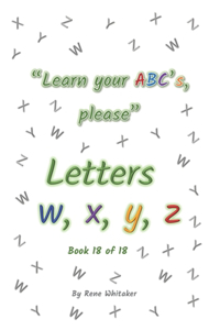 Letters w, x, y, z