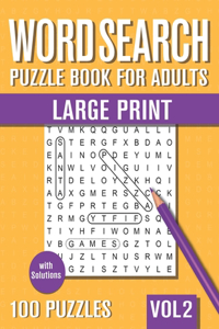 Word Search Puzzle Book for Adults Large Print