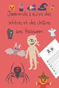 J'apprends à écrire des lettres et des chiffres avec Halloween