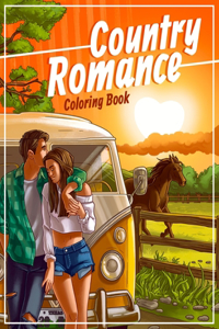 Country Romance Coloring Book