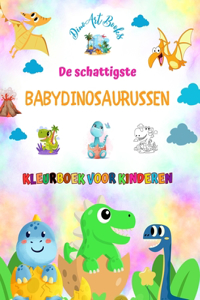 De schattigste babydinosaurussen - Kleurboek voor kinderen - Unieke en leuke prehistorische scènes