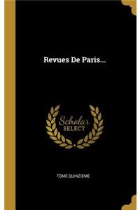 Revues de Paris...