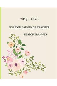 2019 - 2020 Foreign Language Teacher Lesson Planner