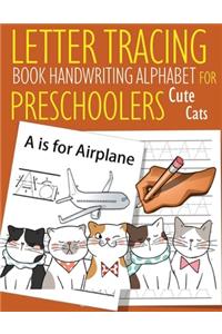 Letter Tracing Book Handwriting Alphabet for Preschoolers Cute Cats