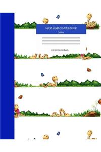 Wide Ruled Notebook Snake Composition Book