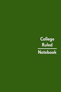 College Ruled Notebook