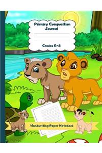 Primary Composition Journal Grades K-2 Handwriting Paper Notebook