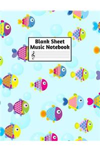 Blank Sheet Music Notebook