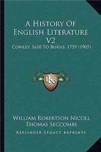 A History Of English Literature V2