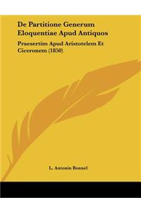 De Partitione Generum Eloquentiae Apud Antiquos