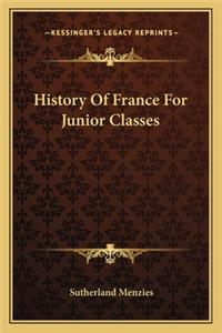 History Of France For Junior Classes