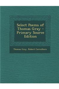 Select Poems of Thomas Gray