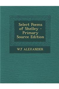 Select Poems of Shelley