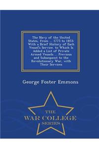 Navy of the United States, from ... 1775 to 1853
