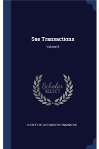 Sae Transactions; Volume 5