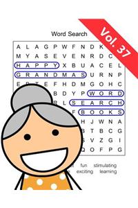 Happy Grandma's Word Search Books