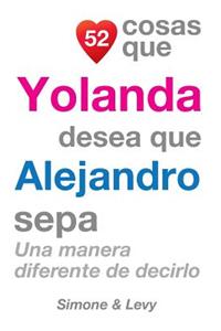 52 Cosas Que Yolanda Desea Que Alejandro Sepa