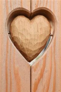 Carved Wood Heart Journal