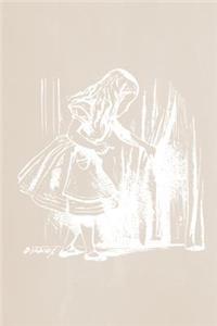 Alice in Wonderland Pastel Chalkboard Journal - Alice and The Secret Door (Fawn)