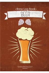 Brew Log Book - Homebrew Beer Recipe Journal