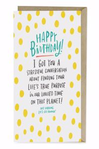 Em & Friends Anxiety Conversation Birthday Card