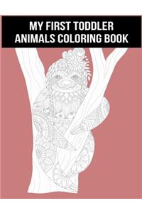My First Toddler Animals Coloring Book