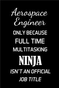 Aerospace Engineer Only Because Full Time Multitasking Ninja Isn't an Official Job Title
