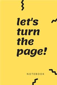 Let's turn the page