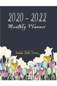 Christian Monthly Planner 2020-2022