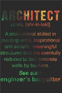 Architekt Notizbuch