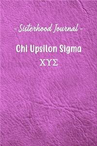 Sisterhood Journal Chi Upsilon Sigma