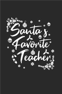 Christmas Santa's Fave Teacher Notebook