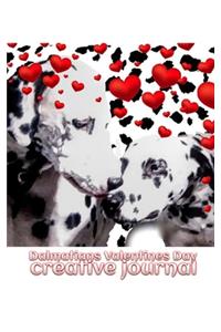 Dalmatians Valentine's Day Creative Blank Journal