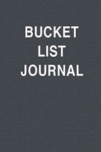Bucket List Journal